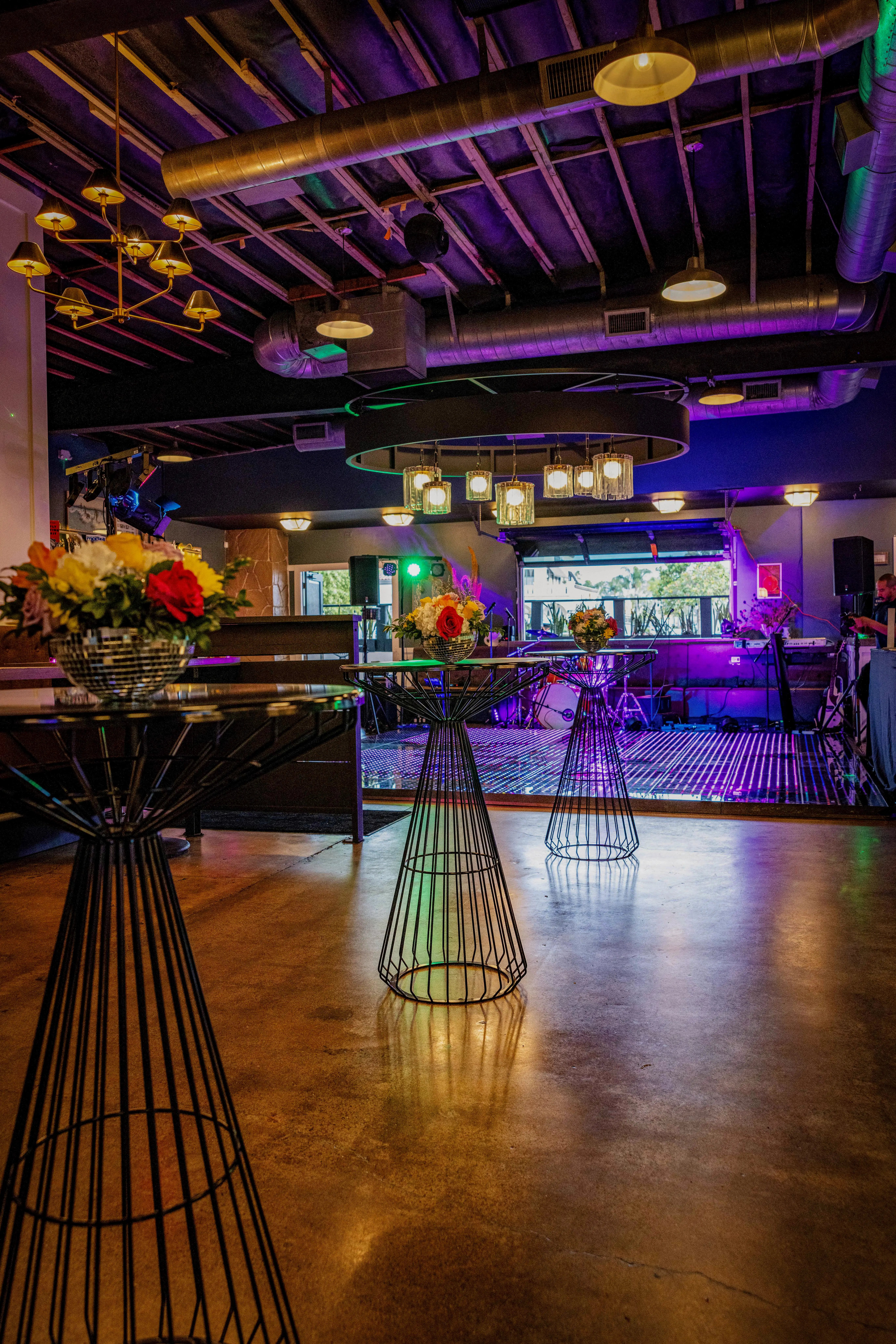 Private event venue interior at The Socialite Room in Costa Mesa