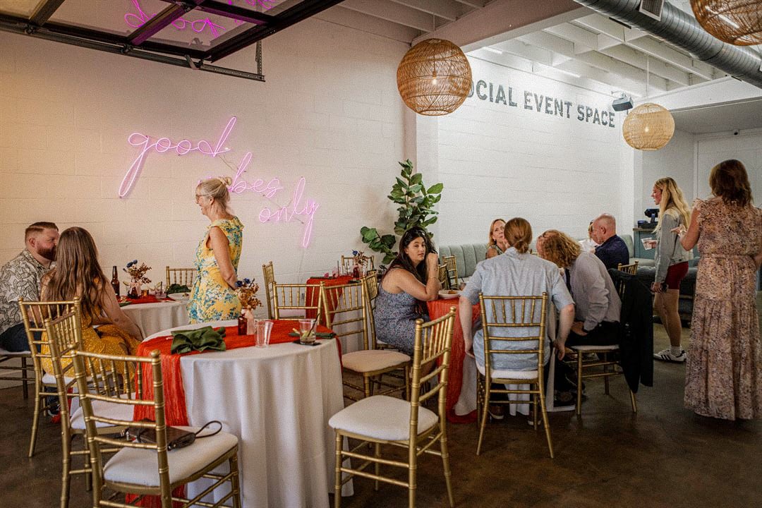 Intimate private dining room at Social Costa Mesa event venue